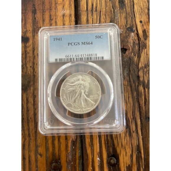 1941 Walking Liberty Half Dollar PCGS64 - Picture 2 of 5